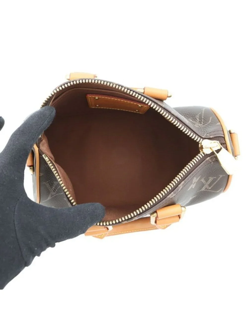 ★SOLD★ Louis Vuitton Handbag Otre Cuir Monogram Keepall Bandouliere 25 Bag 2-Way - Picture 6 of 10